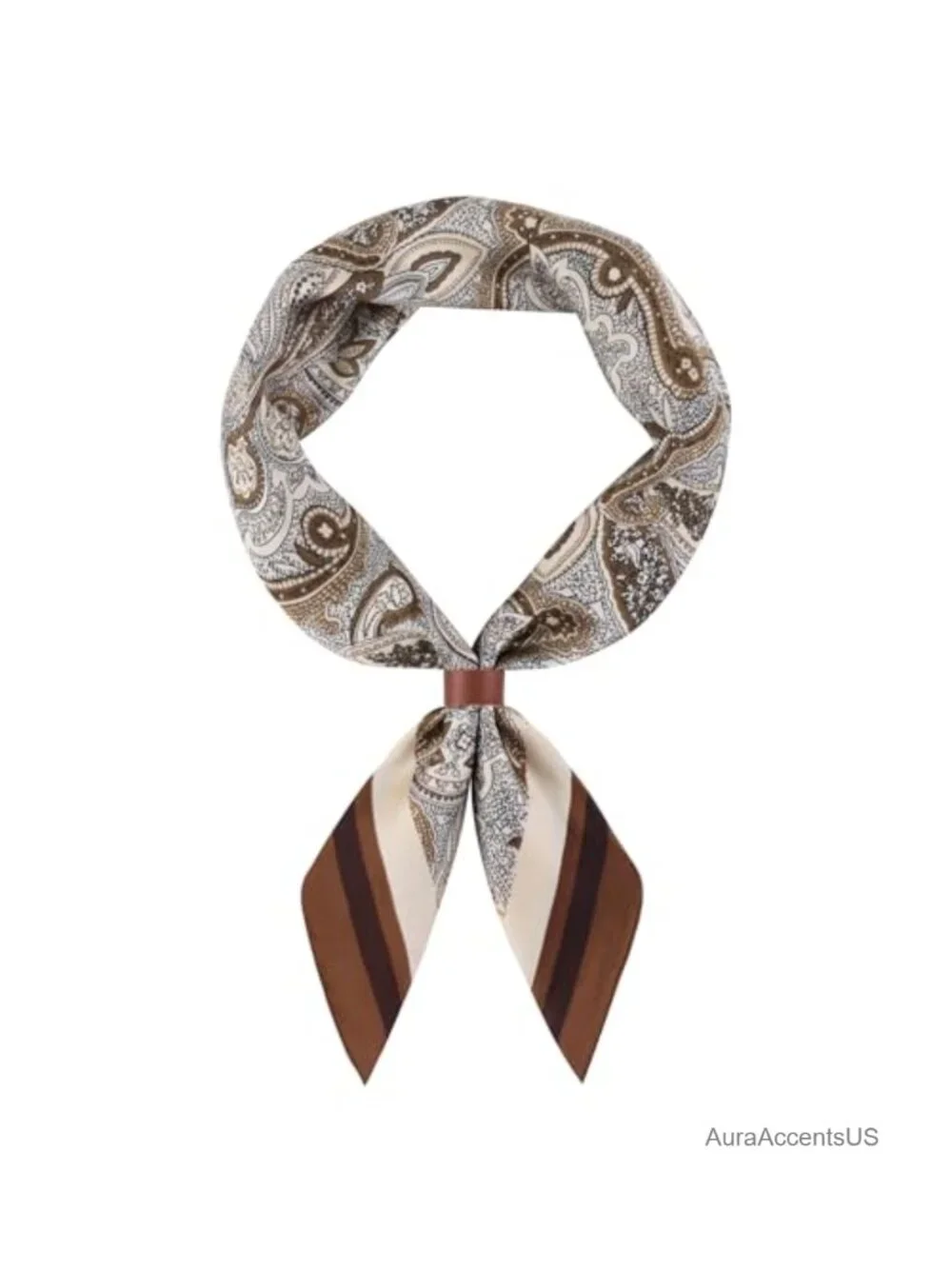 27.5 Inch Cowboy Bandana Square Scarf with Leather Buckle